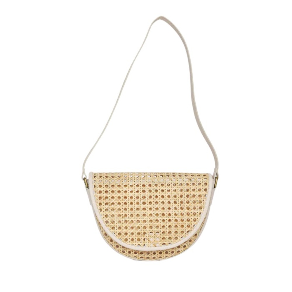 NWT BEMBIEN Luna Bag in Cream Rattan